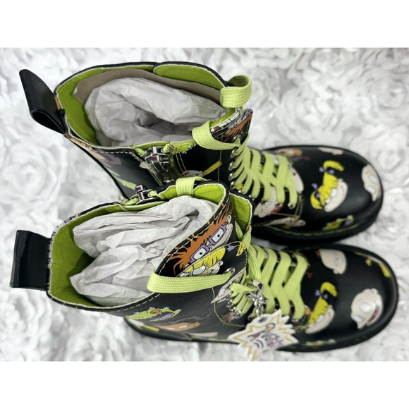 NWOB Nickelodeon RUGRATS Size 9 Dolls Kill ”All Growed Up” Printed Combat Boots - Picture 7 of 12
